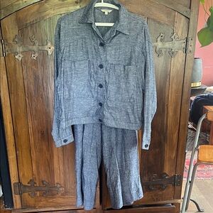 Women's Max Studio Blue jacket and Pants Set